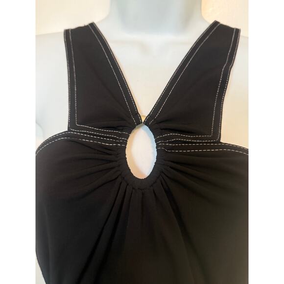 BCBG MaxAzria Black w/White Thread Trim Summer. Dress - Picture 6 of 9